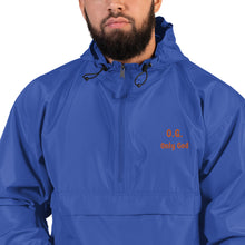 Load image into Gallery viewer, O. G. Only God Embroidered Champion Packable Jacket
