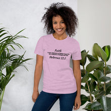 Load image into Gallery viewer, Faith Hebrews 11:1 Short-Sleeve Unisex T-Shirt