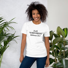 Load image into Gallery viewer, Faith Hebrews 11:1 Short-Sleeve Unisex T-Shirt