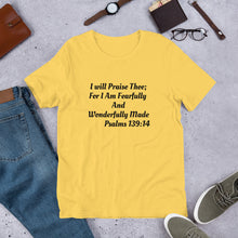 Load image into Gallery viewer, Fearfully and Wonderfully Made Short-Sleeve Unisex T-Shirt