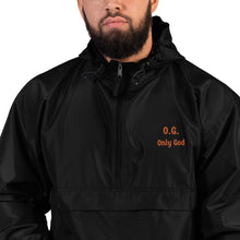 Load image into Gallery viewer, O. G. Only God Embroidered Champion Packable Jacket

