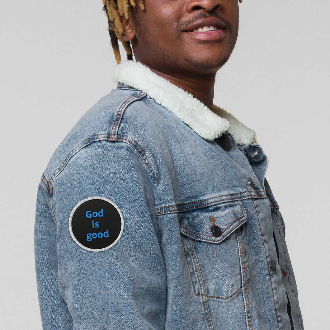 God is good Embroidered patches