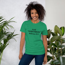 Load image into Gallery viewer, Faith Hebrews 11:1 Short-Sleeve Unisex T-Shirt
