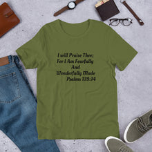 Load image into Gallery viewer, Fearfully and Wonderfully Made Short-Sleeve Unisex T-Shirt
