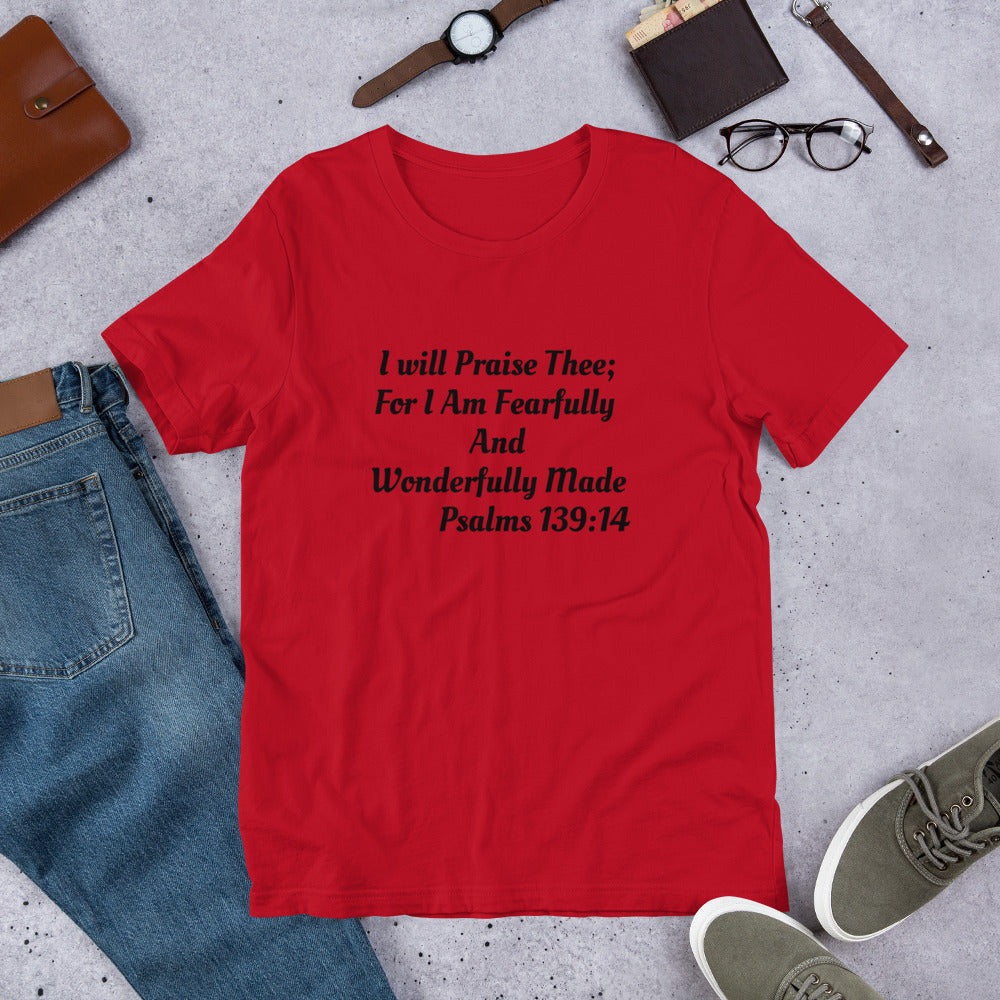 Fearfully and Wonderfully Made Short-Sleeve Unisex T-Shirt