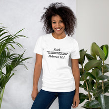 Load image into Gallery viewer, Faith Hebrews 11:1 Short-Sleeve Unisex T-Shirt
